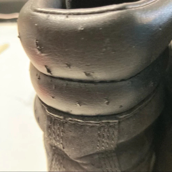 TIMBERLAND Sz Suede Lace Up Combat Moto Style Boots - Picture 8 of 13